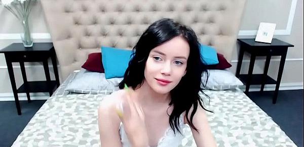  Beautiful small tits teen on webcam